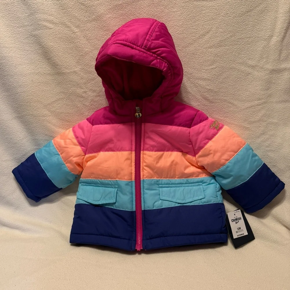 OshKosh B’gosh Rainbow 12month Winter Coat
